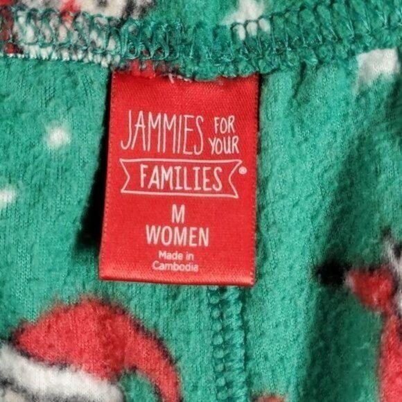 Jammies for your Family Holiday Christmas Santa Pajama Sz. M Top and Bottom - Picture 11 of 12